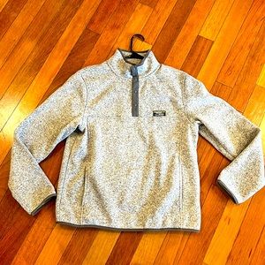 L L bean men’s medium 1/4 snap fleece pullover